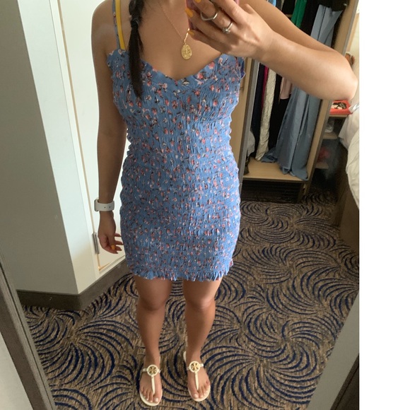 SECRET ADMIRER SMOCKED DRESS - Picture 5 of 7